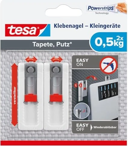 Tesa Klebenagel Kleinger?te f?r Tapeten & Putz (0,5kg)
