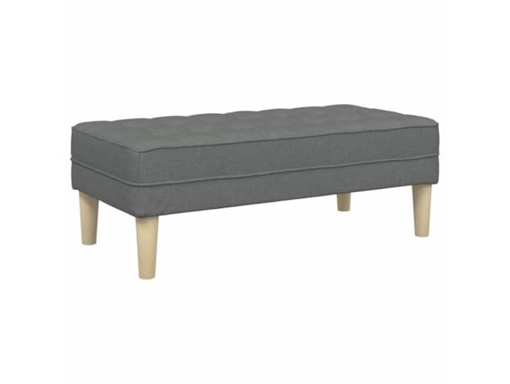 hliofuir Polsterbank mit Kissen 113x57x39 cm Dunkelgrau 2-Sitzer Bequeme Ottomane für Flur und Schlafzimmer mit atmungsaktiver Polsterung und stabilen konischen Sperrholzbeinen.