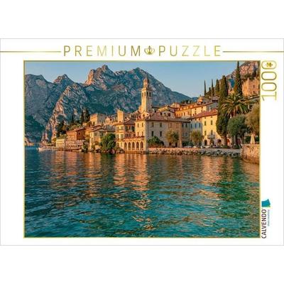 CALVENDO Puzzle Gardasee - Goldene Herbstabende voller Reiselust | 1000 Teile Lege-Größe 64x48cm Foto-Puzzle für glückliche Stunden