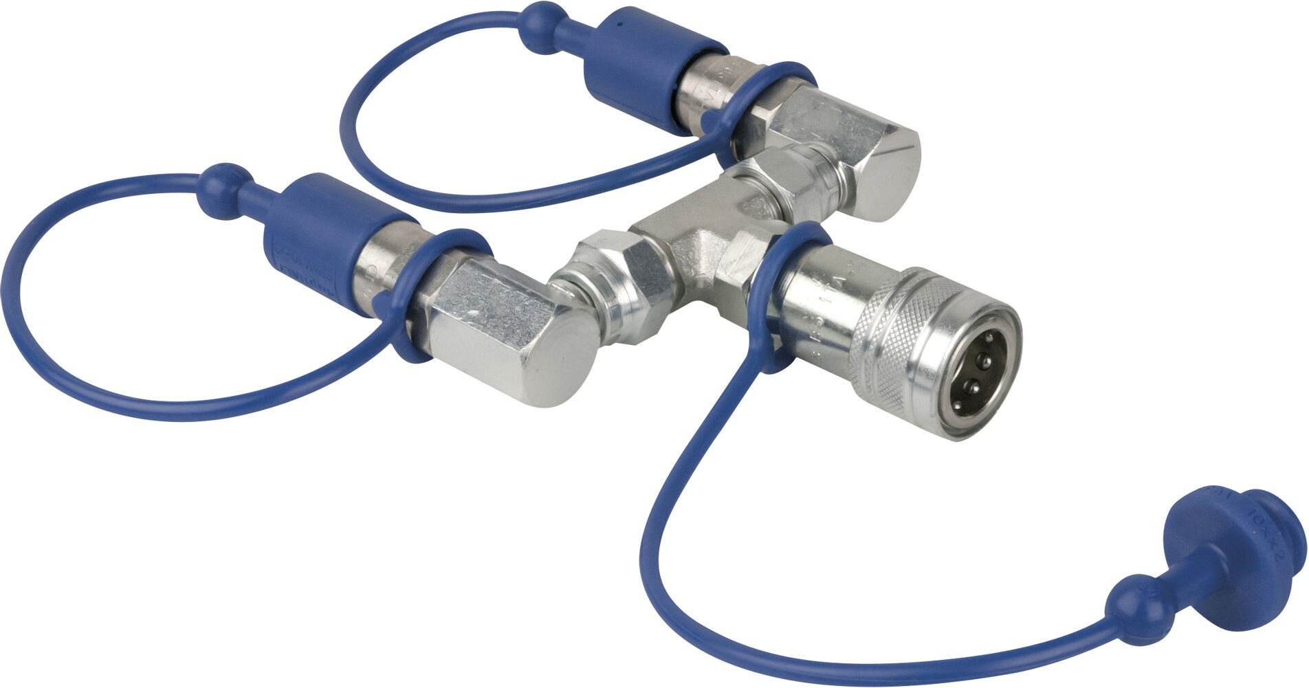 Showtec Co₂ 3/8 Q-Lock 2-Wege-Kombinierer Geschlossenes System
