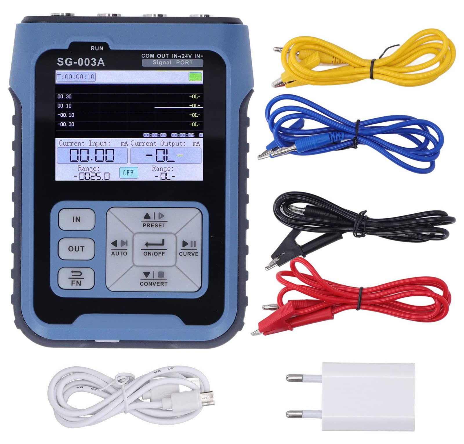 Dripio Signaalgenerator 0-24 mA / 0-24 V voor PLC-tests met 26 uur batterijduur