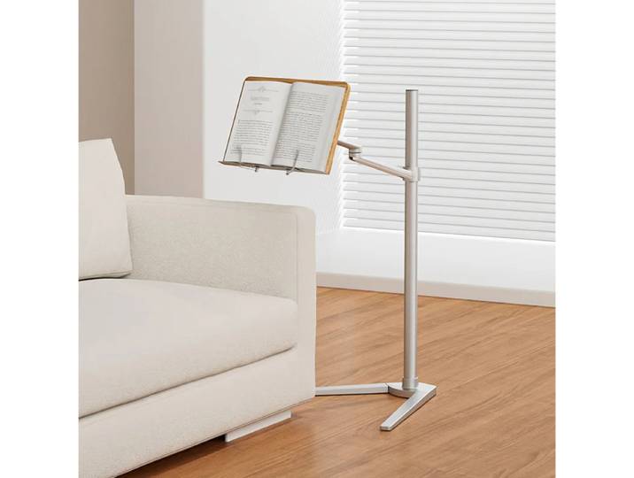 Étagère à livres amovible multifonction pour enfants, Support de lecture sur pied en métal pour étudiants, Support rotatif pour ordinateur portable au lit