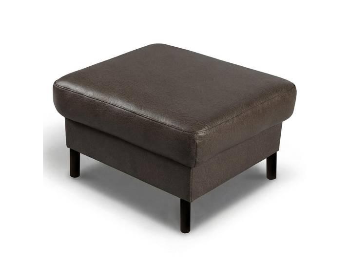 Livetastic Hocker, Fango, Metall, Echtleder, Anilinleder, rechteckig, 70x48x60 cm, Stoff-/Lederauswahl, Wohnzimmer, Hocker, Sitzhocker