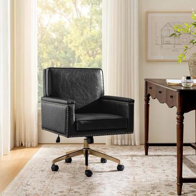 HULALA HOME Oracle Transitional Faux Leather Office Chair
