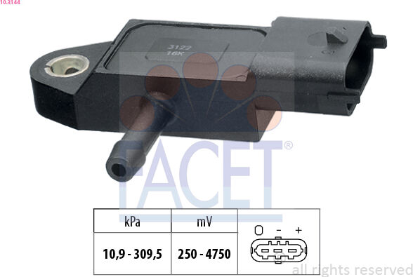 Facet Sensor, Saugrohrdruck 103144 Für Ford