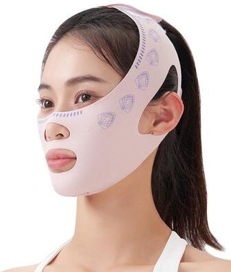 Useful Little Things Chin Cheek Slimming Bandage V Line Lifting Face Mask pink