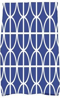 E by Design 18 x 30 inch Ovals and Stripes Geometric Print Hand Towel