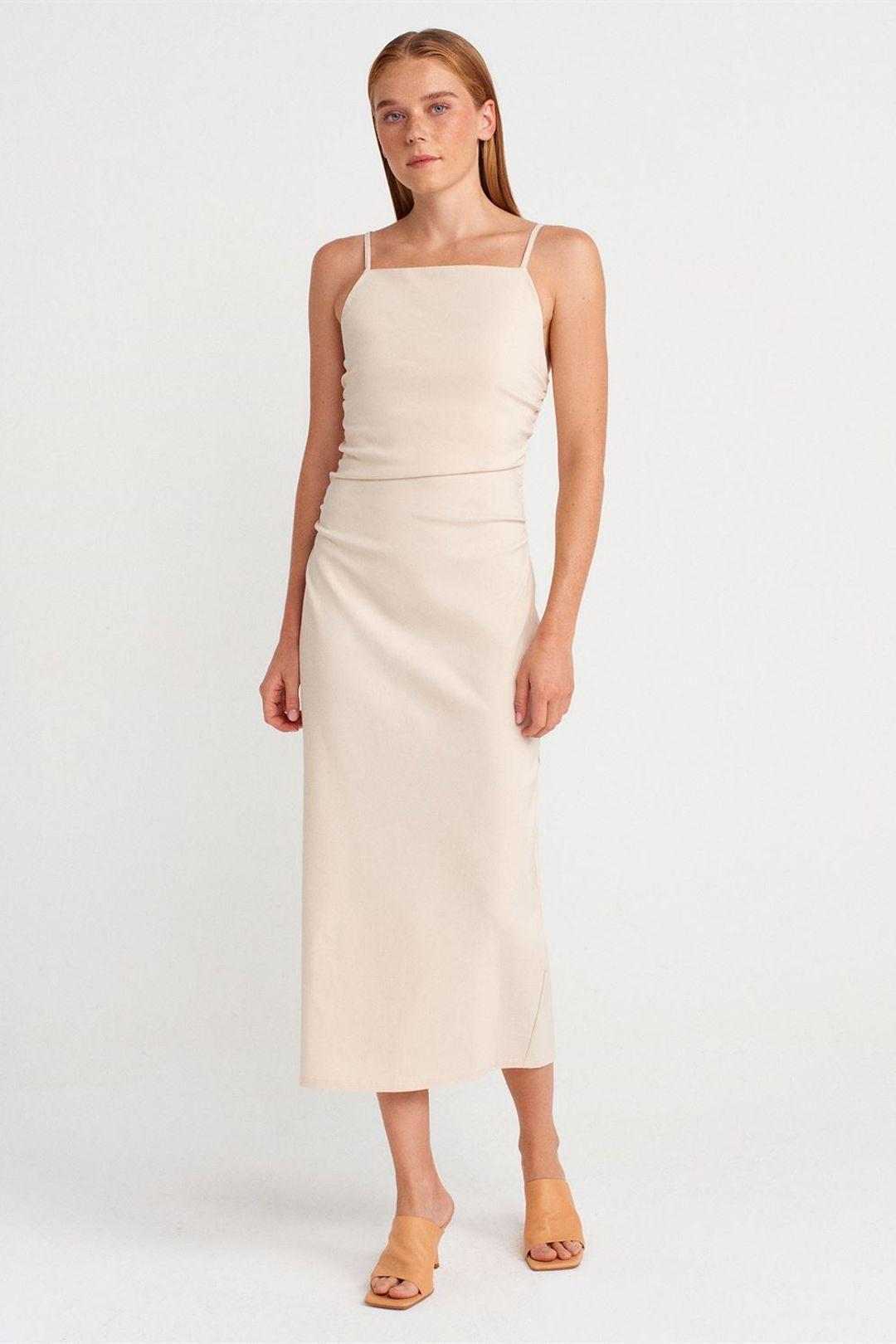 Mouwloze Bodycon Midi Jurk