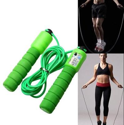 Everyday Crate Smart Counting Jump Rope Adjustable Speed Fitness Skipping Rope With Counter green