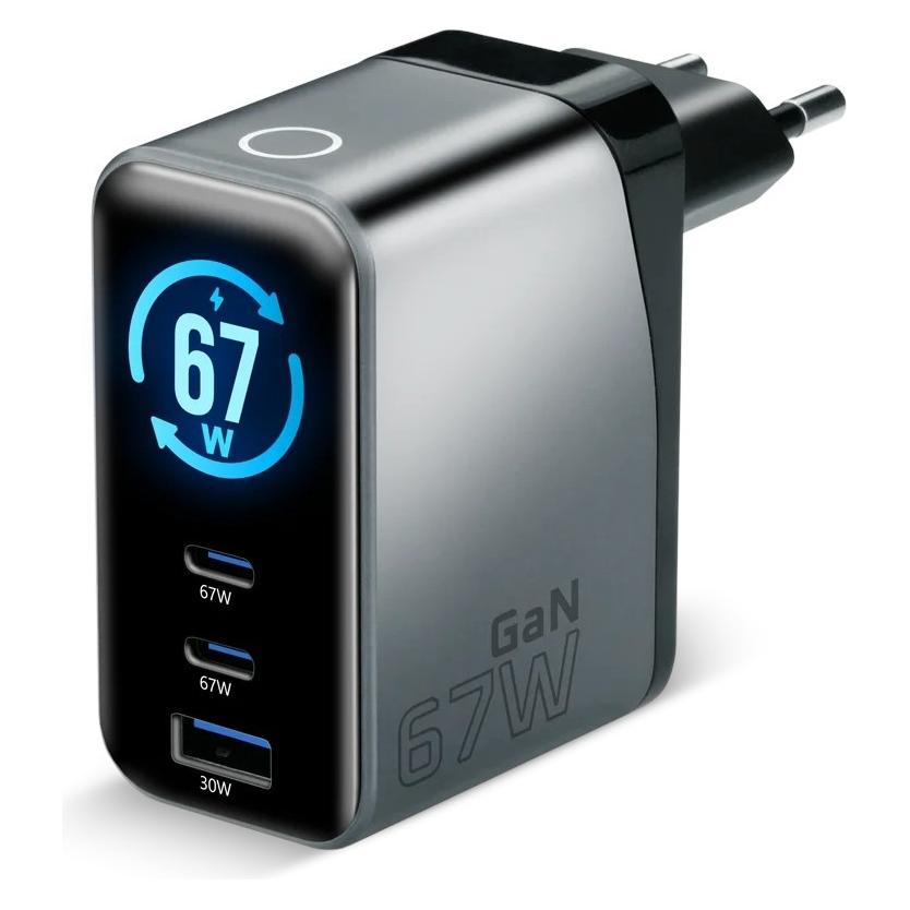 Everactive ladekabel 67W 1xUSB 2xUSB-C SC-670Q Pro (67 W, 2 Ports) (everActive)