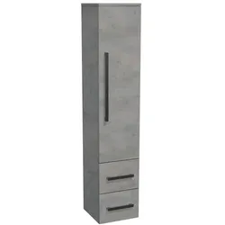 SAT Cube Way Badezimmerschrank hoch 35x163x33 cm Beton CUBE3CHV35BE