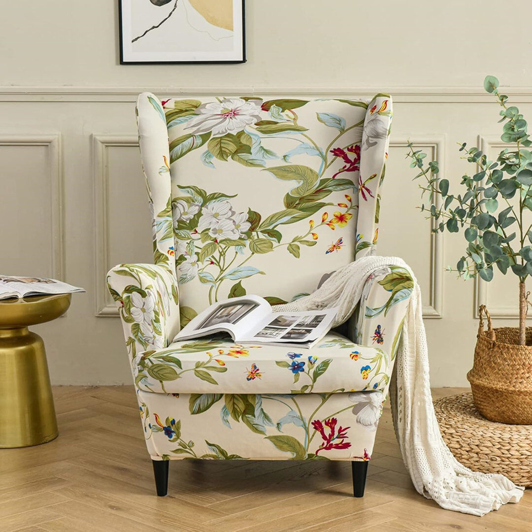 17 Stories T-Cushion Wingback Slipcover 110cm H X 80cm W