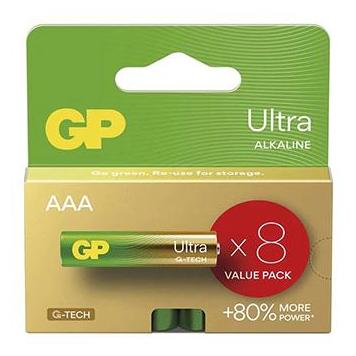 GP Batteries GP Ultra Einmal alkalisch Batterie AAA, 8 pack (8 Stk., AAA) (54116517)