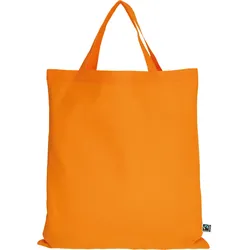 TEXXILLA Tasche aus Fairtrade-zertifizierter Baumwolle mit zwei kurzen Henkeln, mandarin