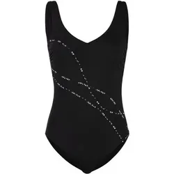 FIREFLY Damen Badeanzug Da.-Badeanzug Alisa, Größe 50C in Schwarz Schwarz