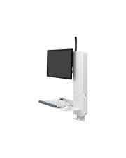 Ergotron Sit-Stand Vertical Lift High Traffic Area Wandhalterung für LCD-Bildschirm/Tastatur/Maus weiß Bildschirmgröße: 61 cm 24" StyleView Sitz-Steh- stark frequentierte Bereich (61-081-062)