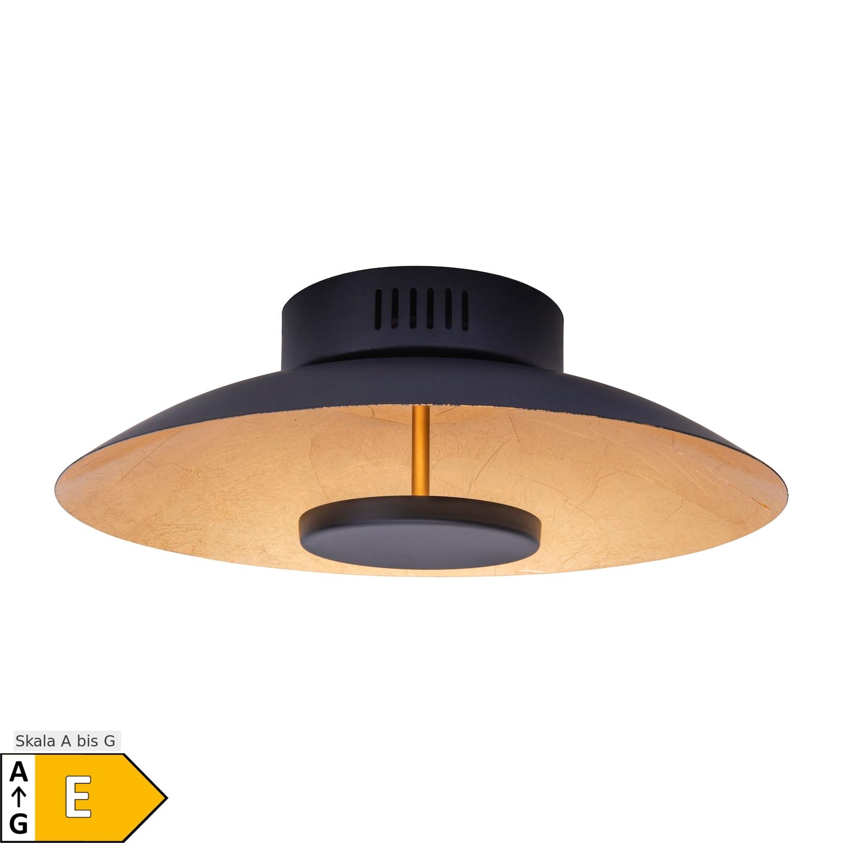 Näve LED Deckenleuchte "FIRENZE" Ø: 30cm schwarz/gold