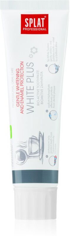 Splat Professional White Plus dentifrice bio-actif pour un blanchiment délicat et une protection de l'émail dentaire 100 ml