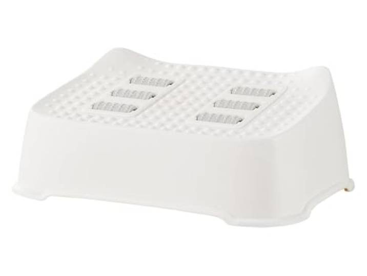 UIYdrhDCG Toilettenhocker, Tragbarer Rutschfester Toiletten-Tritthocker for Büro-Fußhocker(White)
