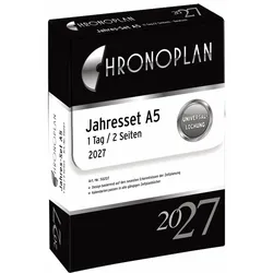 Chronoplan, Agenda, Jahresset (A5, 1 Tag / 1 Seite)