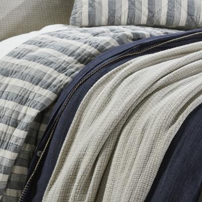 BeYoutiful Home Graham Linen, Natural, Twin Coverlet Set