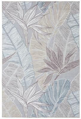 MDA Rugs Florida Tropical Leaf Multicolor Modern Indoor/Outdoor Area Rug