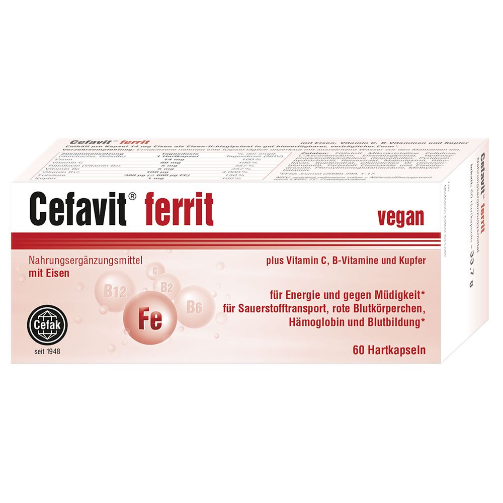 Cefavit ferrit Hartkapseln 60 St