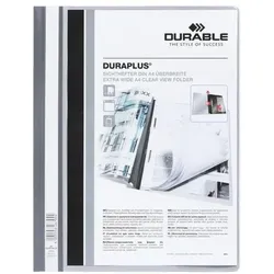 Durable Schnellhefter »Duraplus 2579« A4+ grau, 24x31.1 cm