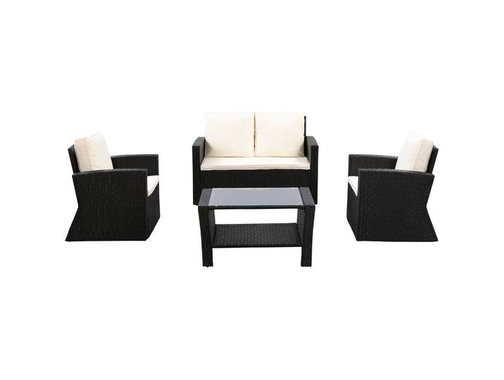 Gartenset SAVONA schwarz/beige