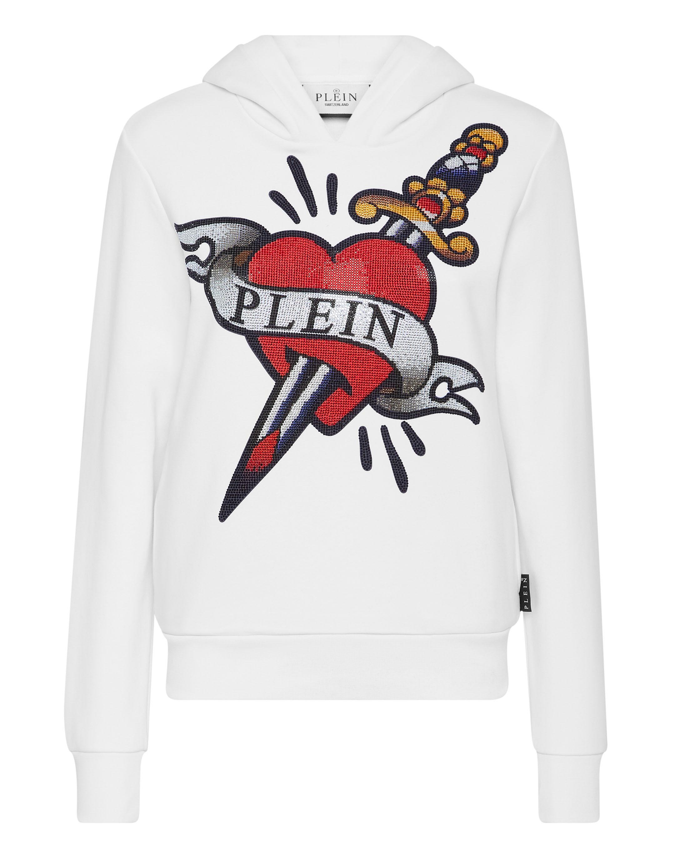 Philipp Plein Hoodie "Tattoo" - Weiß