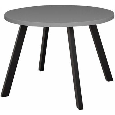 Bistrotisch MÄUSBACHER "Big Bistro Metall", grau (kreidegrau matt lack nb, schwarz matt, kreidegrau matt lack nb), H:75cm, Tische, Runde Platte Ø 70 cm H 75 cm