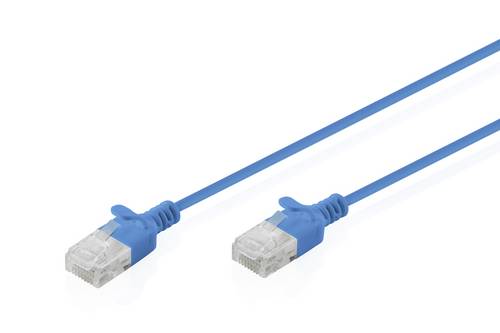 Digitus DK-1618-050S-B RJ45 Patchkabel CAT 6 U/UTP 5m Blau 1St.