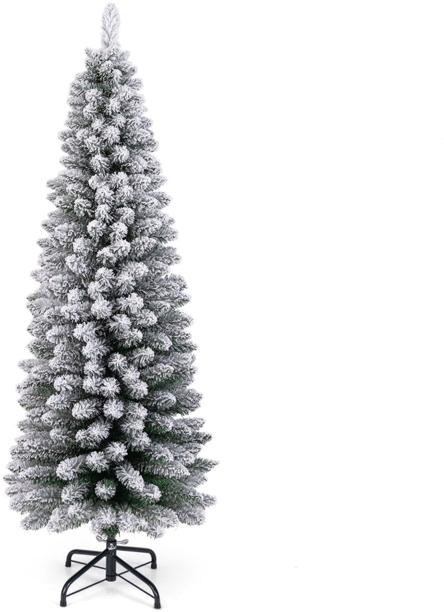 SureDeal Kerstboom Kunstmatige Potlood Kerstboom Sneeuw Groen