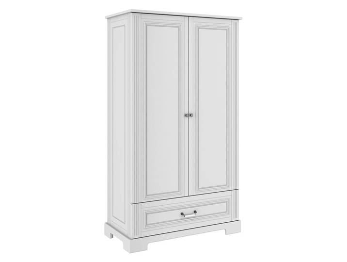 Armoire 2 portes 1 tiroir Bellamy Ines Blanc
