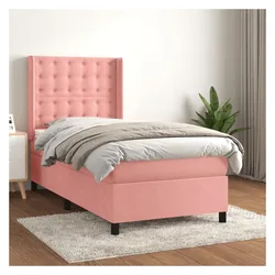 vidaXL, Boxspringbett, Inlenar (Knöpfe) (90 x 190 cm)