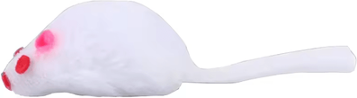 Inspire Curations SqueakyMouse Plush Interactive Cat Toy white