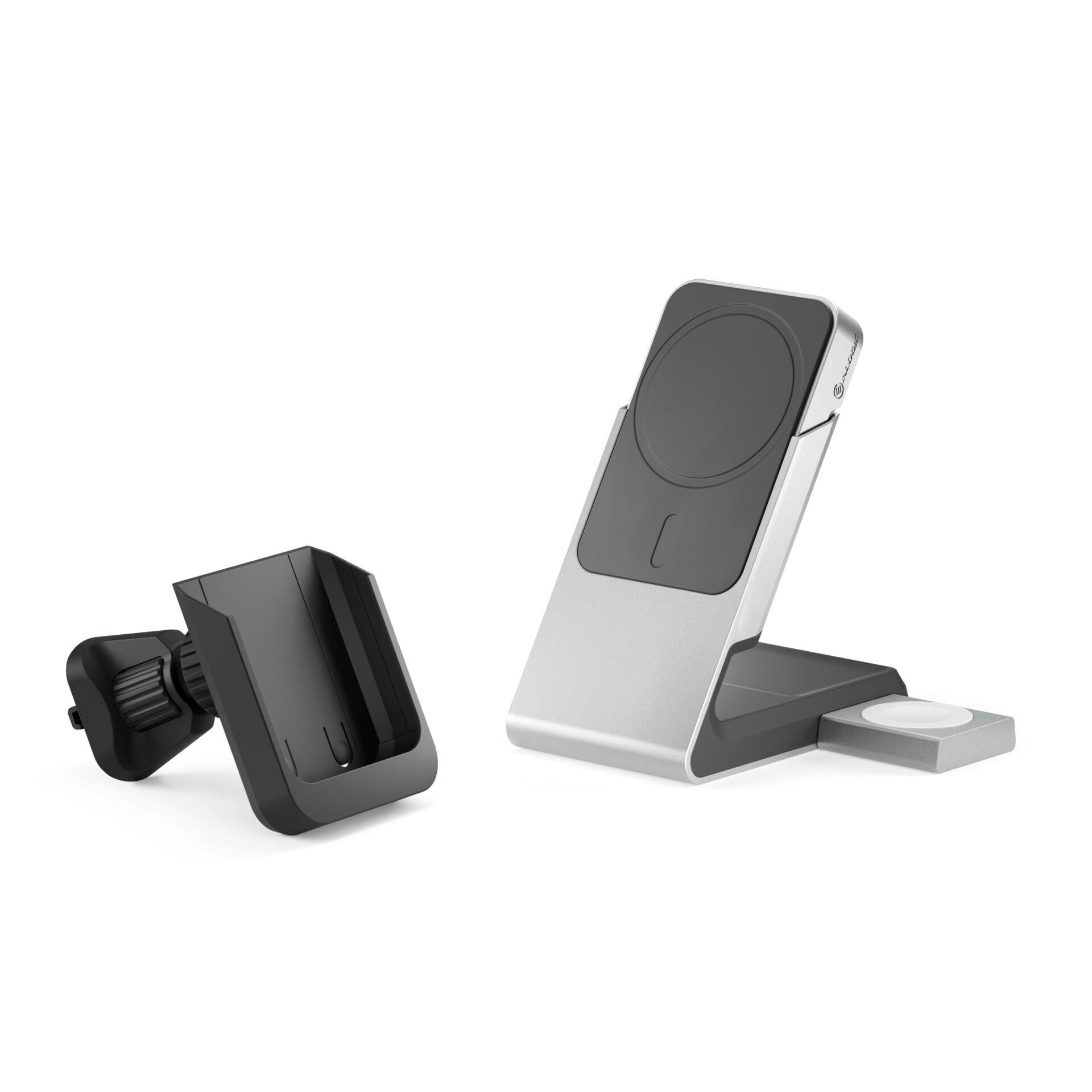 Alogic Matrix+ Wireless 3-in-1 Ladestation MagSafe + Vent Mount 5.000mAh Powerbank