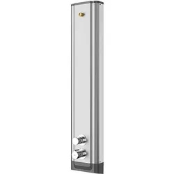 KWC Aquarotter Duschpaneel, F5, hydr., Edelstahl, Thermostat, f. Duschkopf, verrohrt, 2030067182 2030067182
