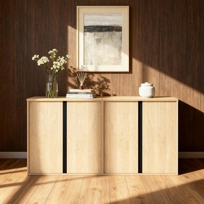 "Spruce & Spring 31.5"" Modern Industrial Sideboard Cabinet Storage Cabinet"