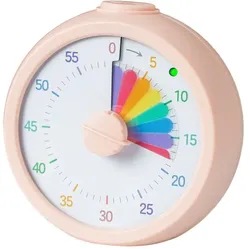 Relaxdays Visueller Timer Regenbogen Rosa
