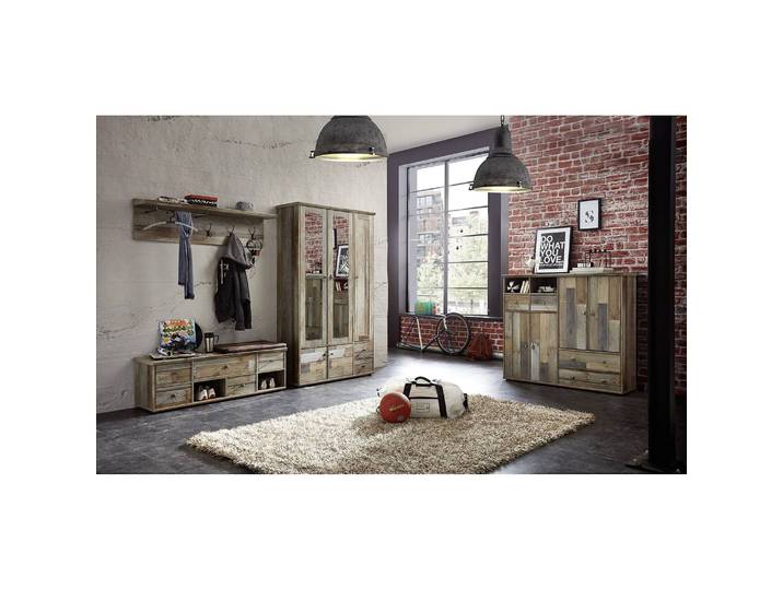 Meuble à chaussures II 130 x 117 x 40cm Marron/Gris