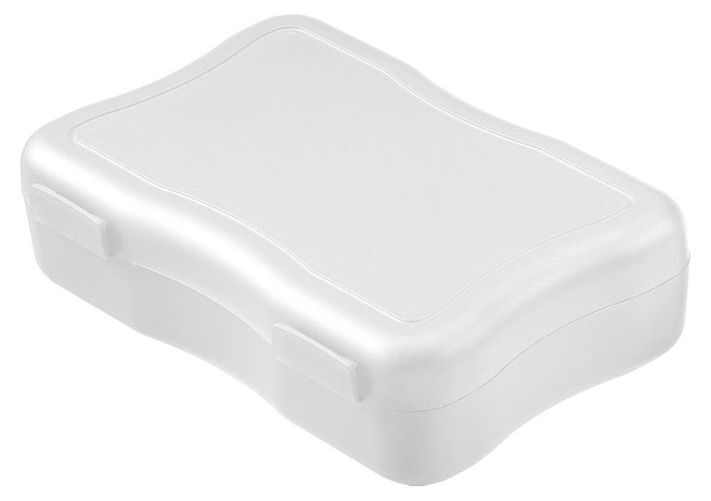 Elasto Lunchbox Wave klein - BPA-vrije lunchbox met kliksluiting - Wit