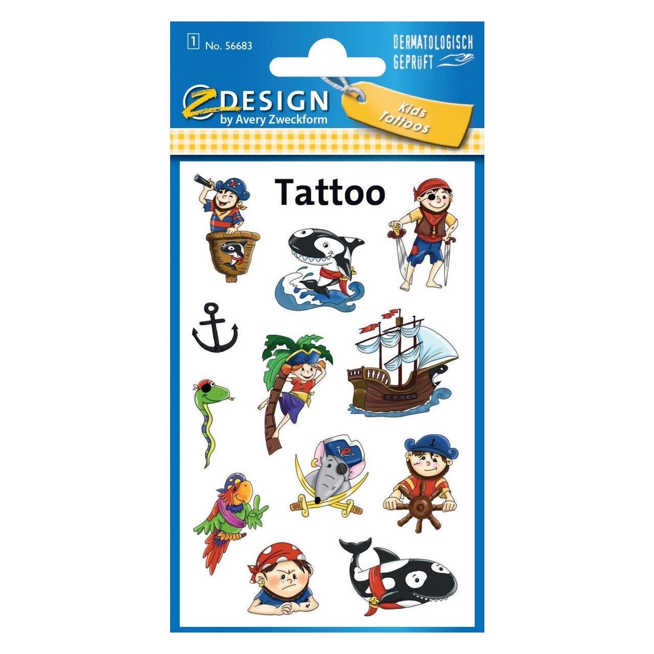Z-Design Tattoo Schönheit (12 Sticker) (56683)
