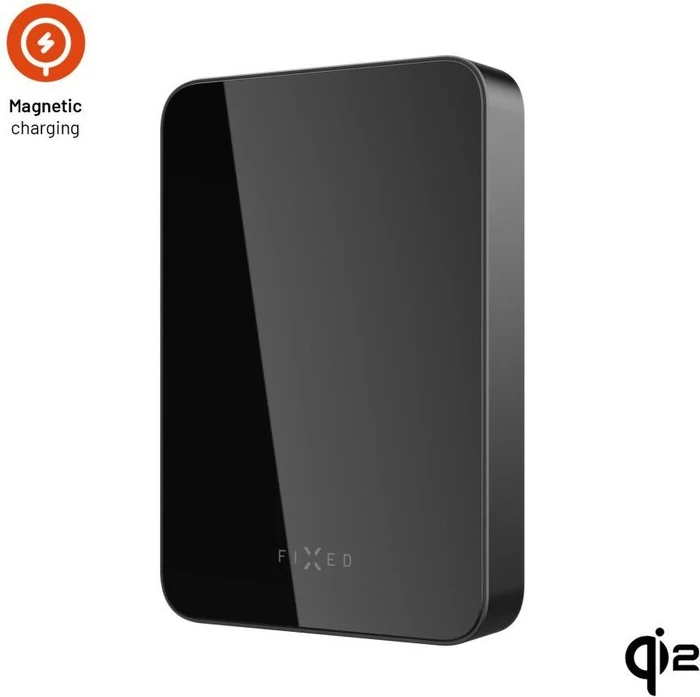 FIXED MagZen 10 Crystal UltraSlim mit kabellosem Qi2-Laden und MagSafe 10 000 mAh schwarz