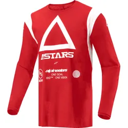 Alpinestars Techdura, Trikot - Rot/Weiß - M