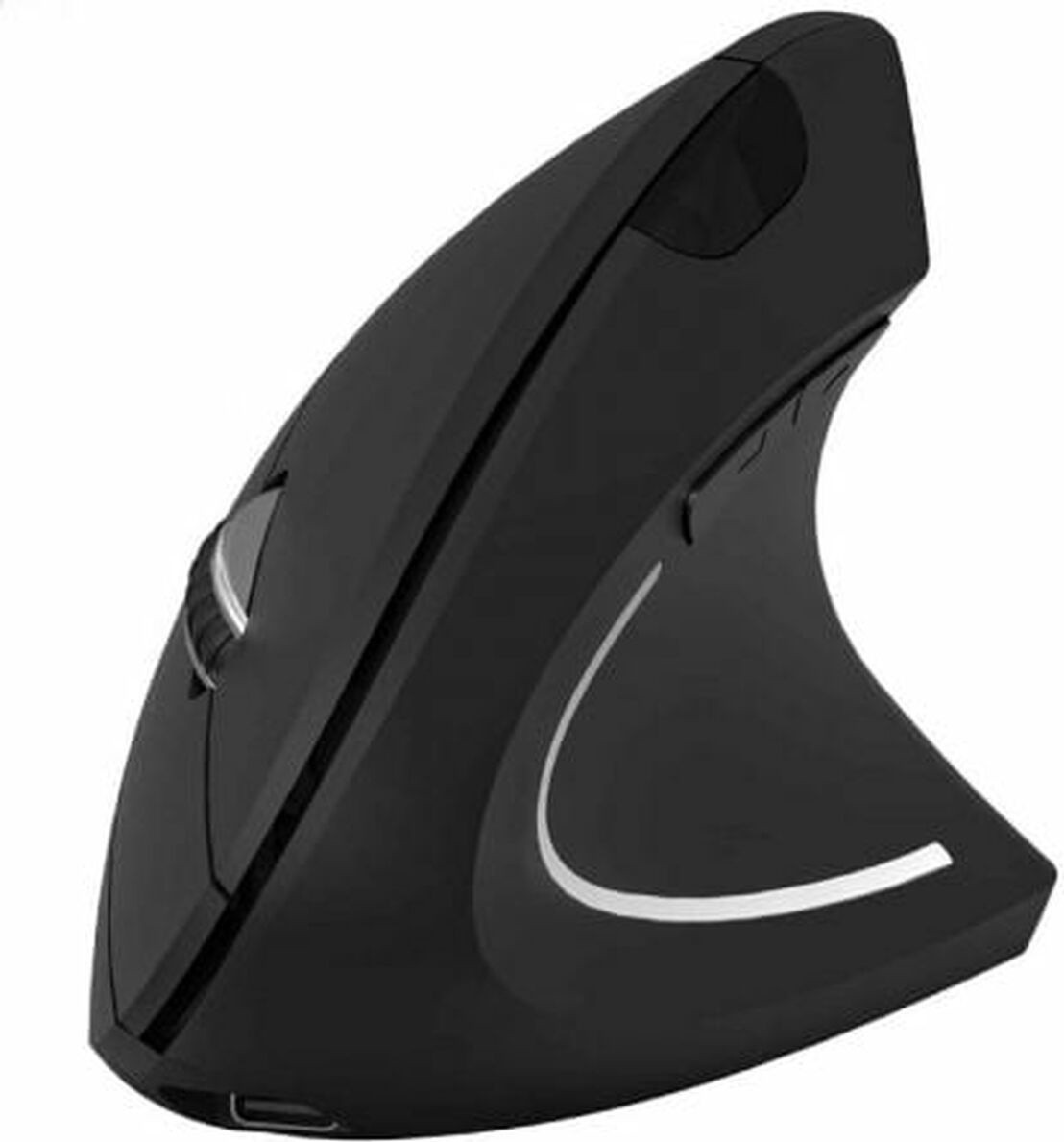 Subblim Raton Optico Dual Glide Verticale Ergonomische Muis - Zwart - Bluetooth en USB Type-A - 1600 DPI