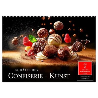 Schätze der Confiserie Kunst (Wandkalender 2026 DIN A2 quer), CALVENDO Monatskalender