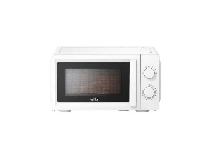 BBG Mikrowelle Willz Mikrowelle 700 W, 20 l, 6 Leistungsstufen, Auftaufunktion, 20 l, 30-Minuten-Timer, 2 Drehregler, Drehteller, freistehend