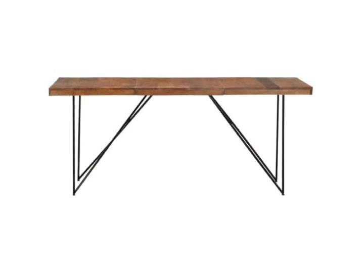 KDACVBMG Esstisch, 180 x 90 x 76 cm, Akazienholz, massiv Massives Akazienholz, industrieller Stil, Küche, Esszimmer, Polieren, Lackieren, natürliche Maserung, stabil, langlebig