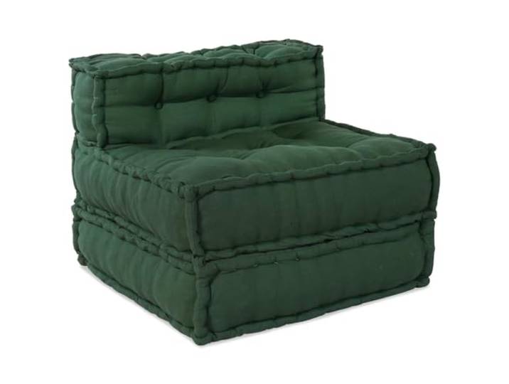 vidaXL Modulares Sofaelement Grün 70x70x54 cm Stoff, Sofa, Sitzpouf, Schlafsofa, modulares Sofa, Sitzpuff, Palettenkissen, Stoffsofa, Bodensofa, Couch